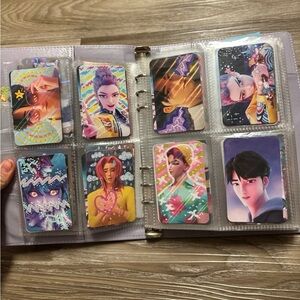 HUGE 128 Pokémon card collection anime art holo lomo Photocard & binder